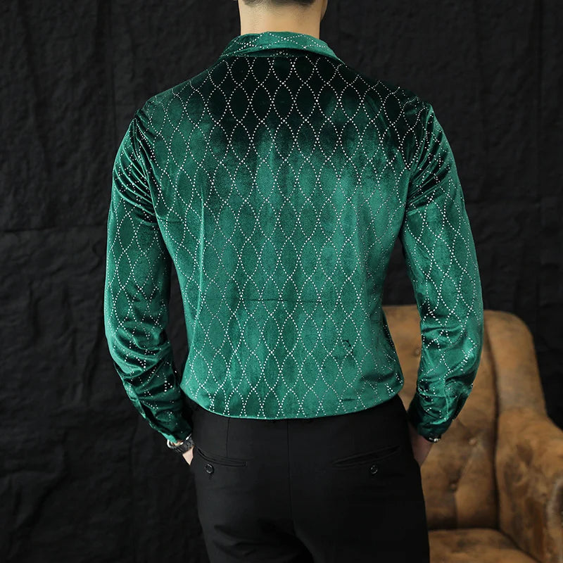 Orcho Night Diamond Long Sleeve (Green and Black)