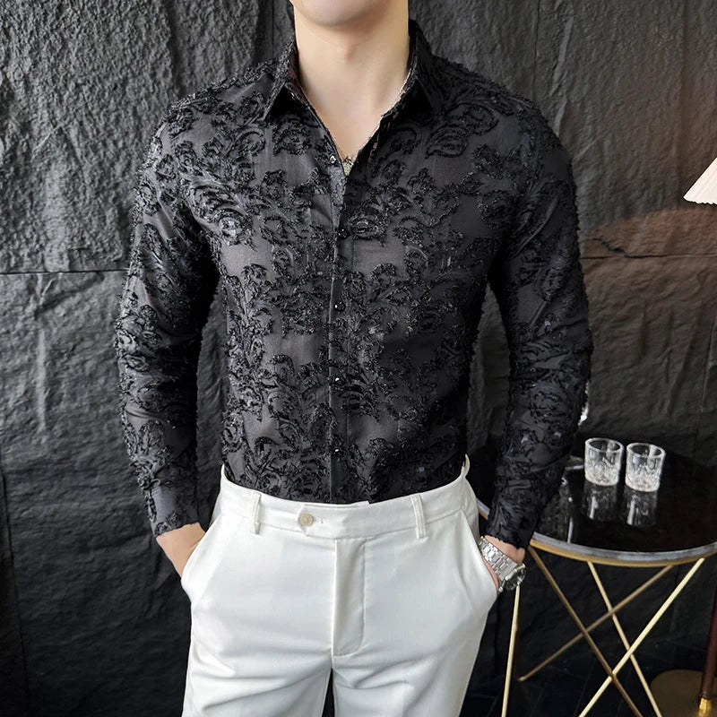 Orcho Texture Long Sleeve (Black, Green and White)