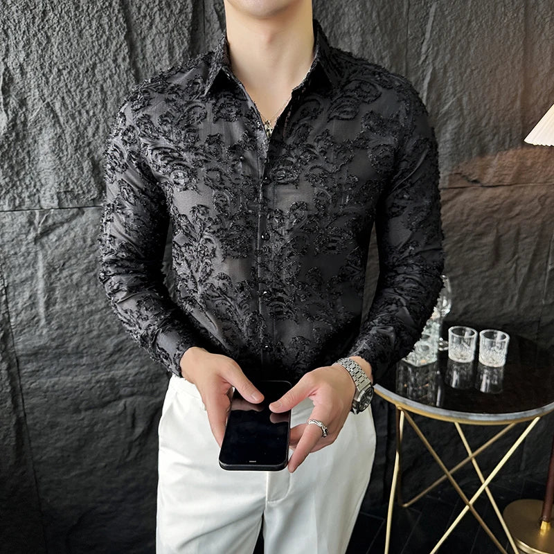 Orcho Texture Long Sleeve (Black, Green and White)
