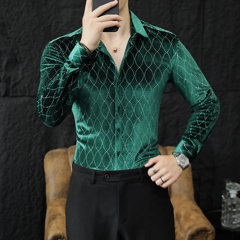 Orcho Night Diamond Long Sleeve (Green and Black)