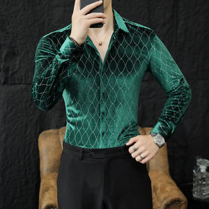 Orcho Night Diamond Long Sleeve (Green and Black)