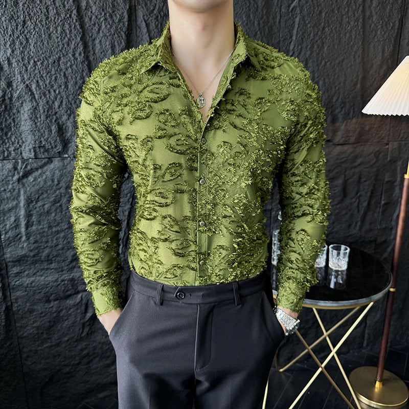 Orcho Texture Long Sleeve (Black, Green and White)