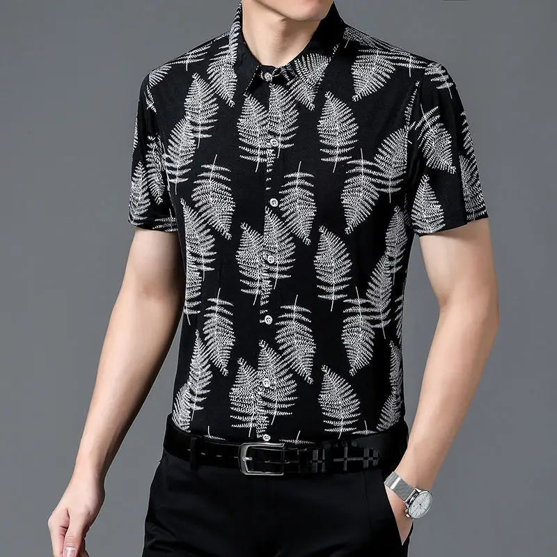 Mierda Short Sleeve Shirt - Silver Feather