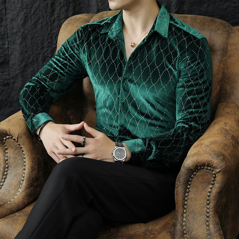 Orcho Night Diamond Long Sleeve (Green and Black)