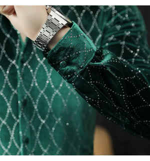 Orcho Night Diamond Long Sleeve (Green and Black)