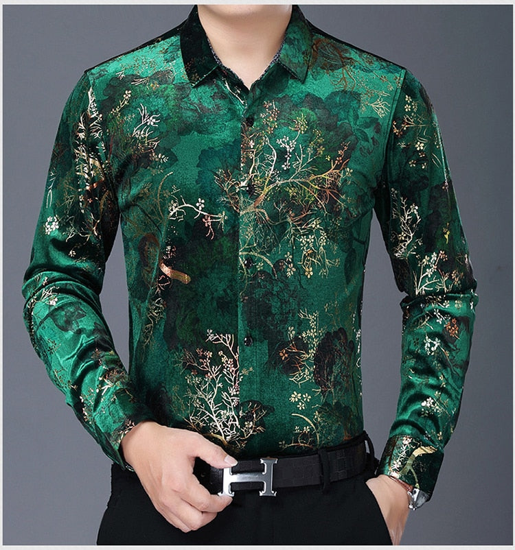 Chido Golden Vine Long Sleeve Green