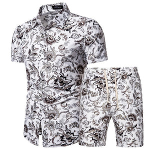 Verano Black and White Thistle Short Sleeve and Shorts