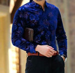 Machotes Subtle Rose Blue Long Sleeve - Pacho Herrera Narcos Shirts