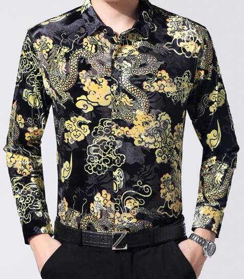 Machotes Black/Blue Dragon Long Sleeve Shirt - Pacho Herrera Narcos Shirts